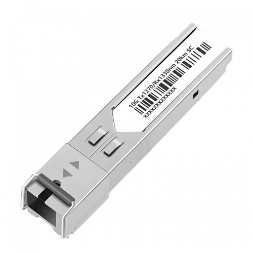 10Gbps SFP+ BIDI Fiber Optic Transceiver Module 1270nm/1330nm, With Singlemode Simplex SC Port Fiber